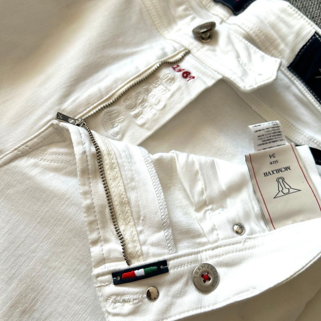 TRAMAROSSA ホワイトデニム　34