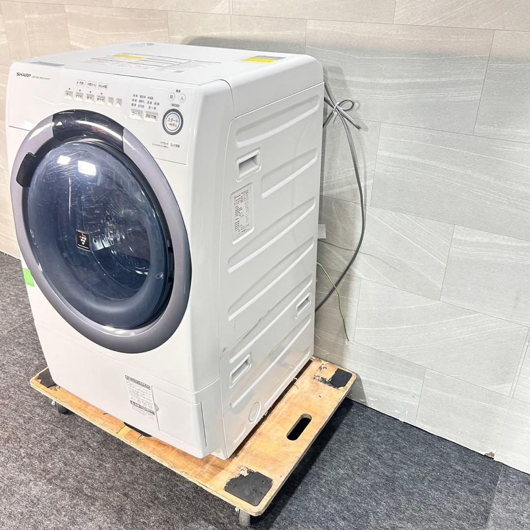 SHARP ドラム式洗濯乾燥機 ES-S7D-WR 7kg 右開き d5279