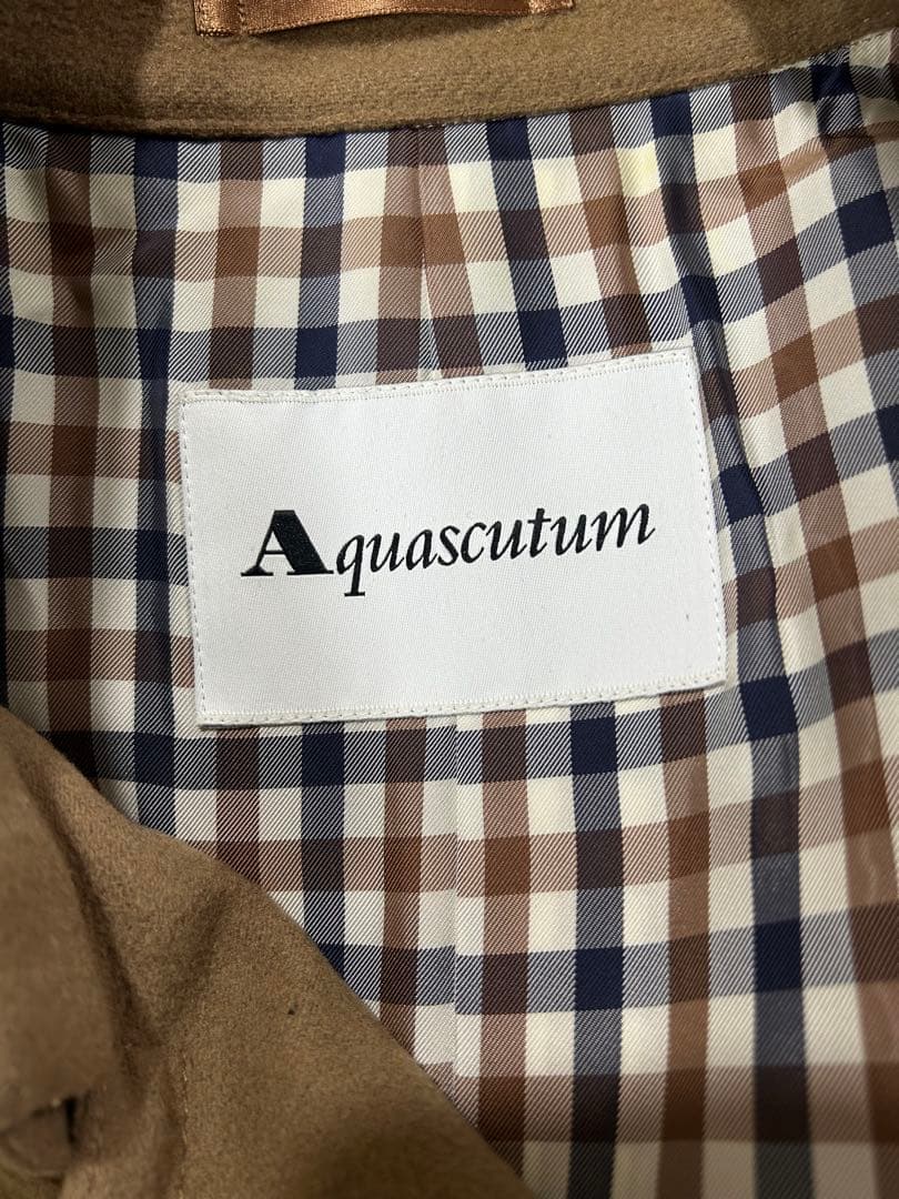 美品◼️アクアスキュータム Aquascutum ウールカシミヤトレンチコート10