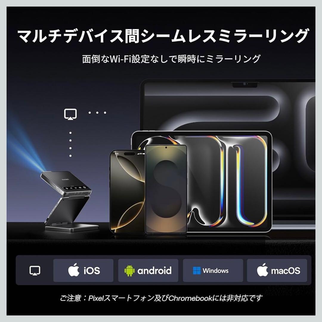 新品未使用 Aurzen ZIP プロジェクター モバイルプロジェクター 小型