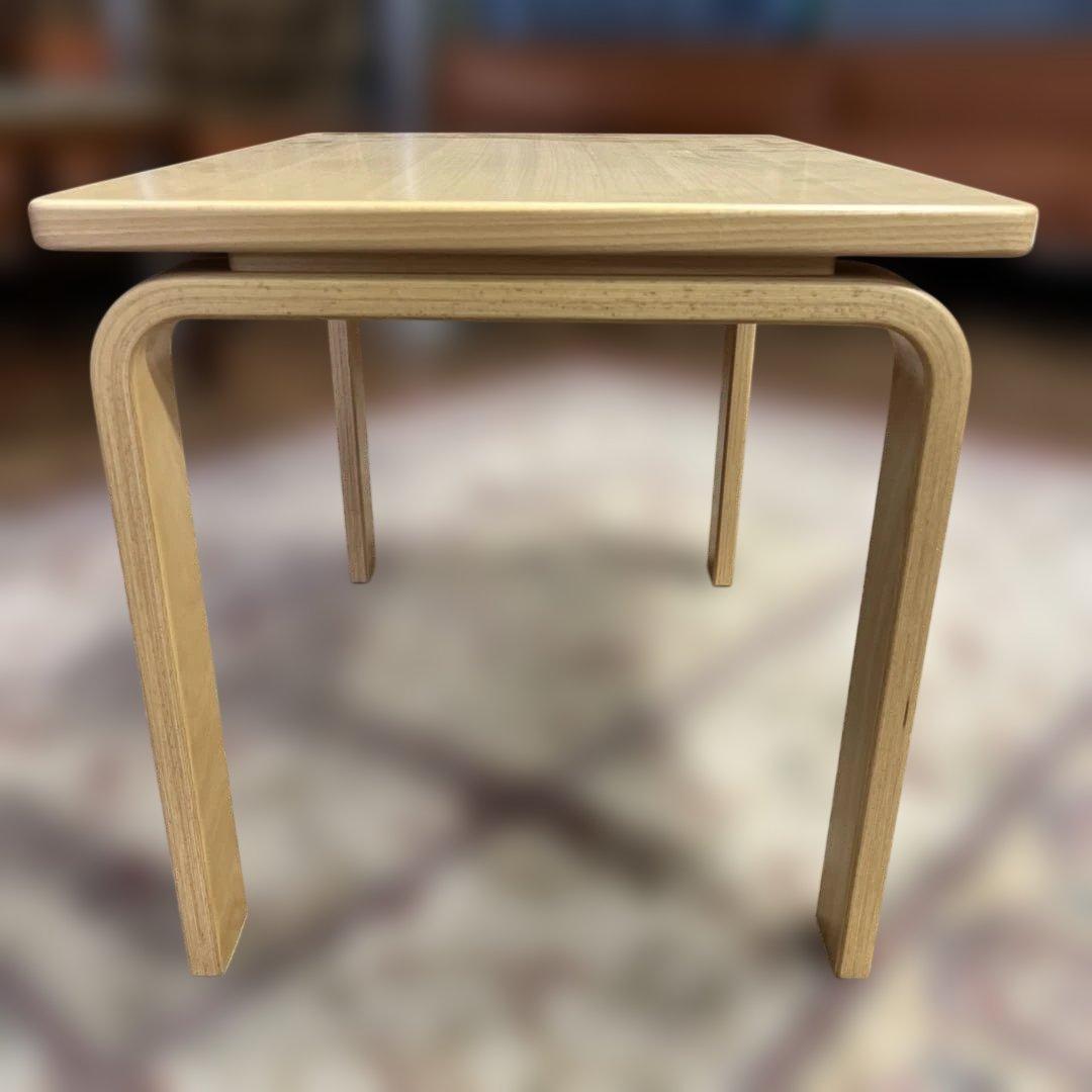 美品 天童木工 サイドテーブル T-2549WB-NT ビーチ材 定価8万