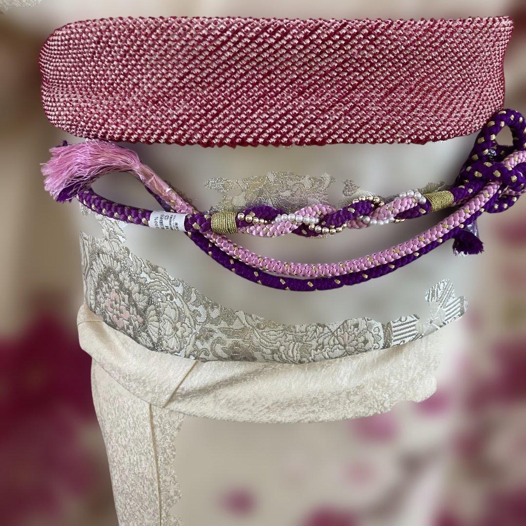 豪華振袖フルセットお探しの方に　牡丹　成人式に 美しい花柄　西陣織プラチナ箔