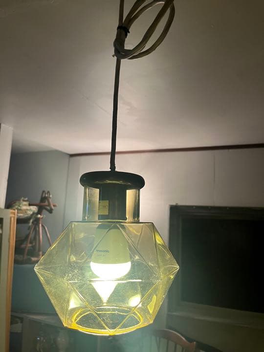 天井照明 昭和レトロ 当時物 飴色 インテリア