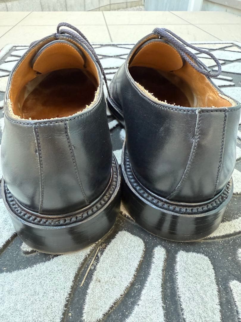 J.M. WESTON 外羽根 Uチップ 7D ブラック　フランス製