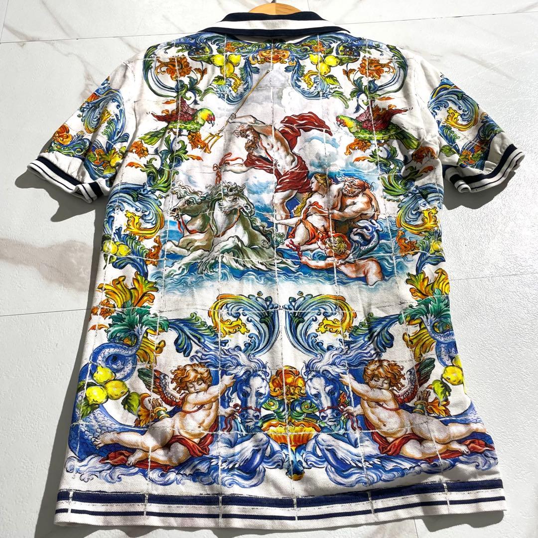 入手困難✨ ドルチェアンドガッバーナ マヨリカ ポロシャツ メンズ S相当