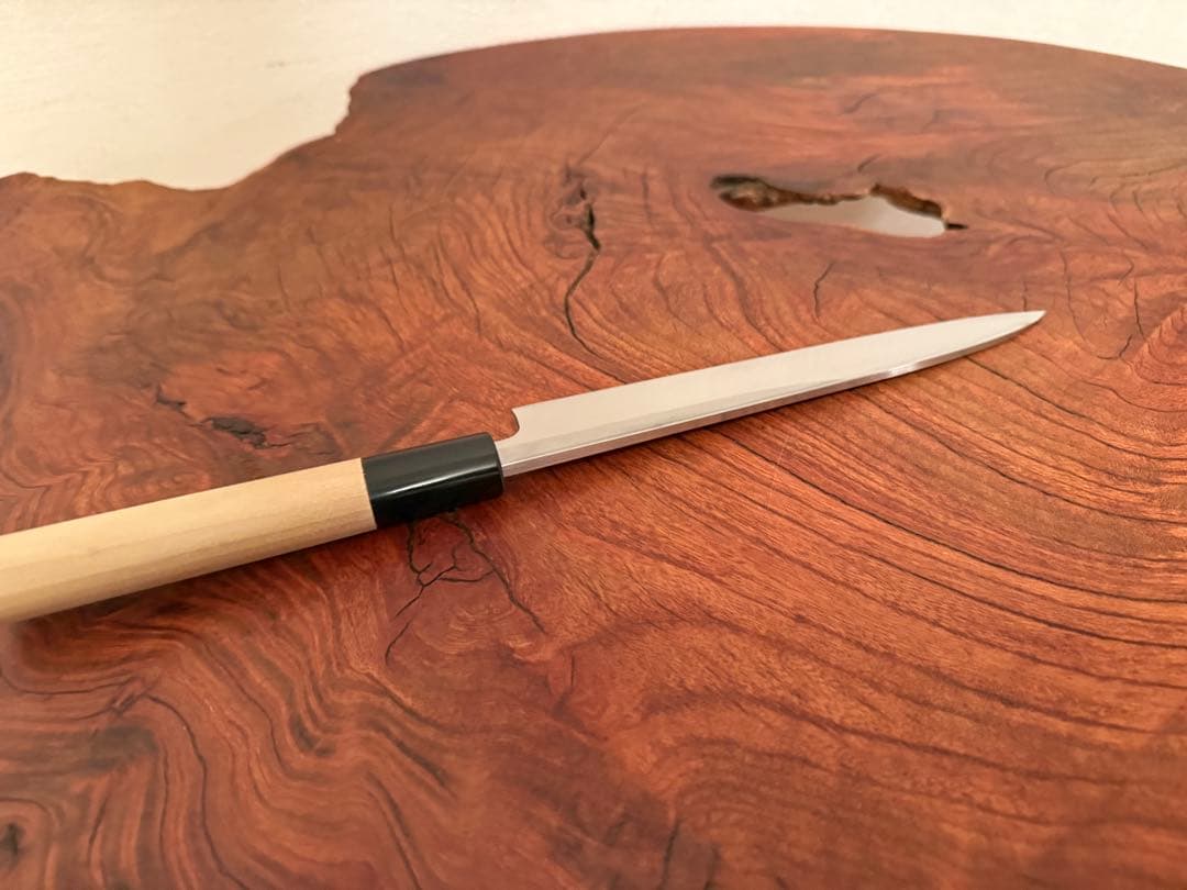 未使用⭐︎ 京都有次　刺身包丁　18センチ　登録有次　白紙鋼　柳刃包丁