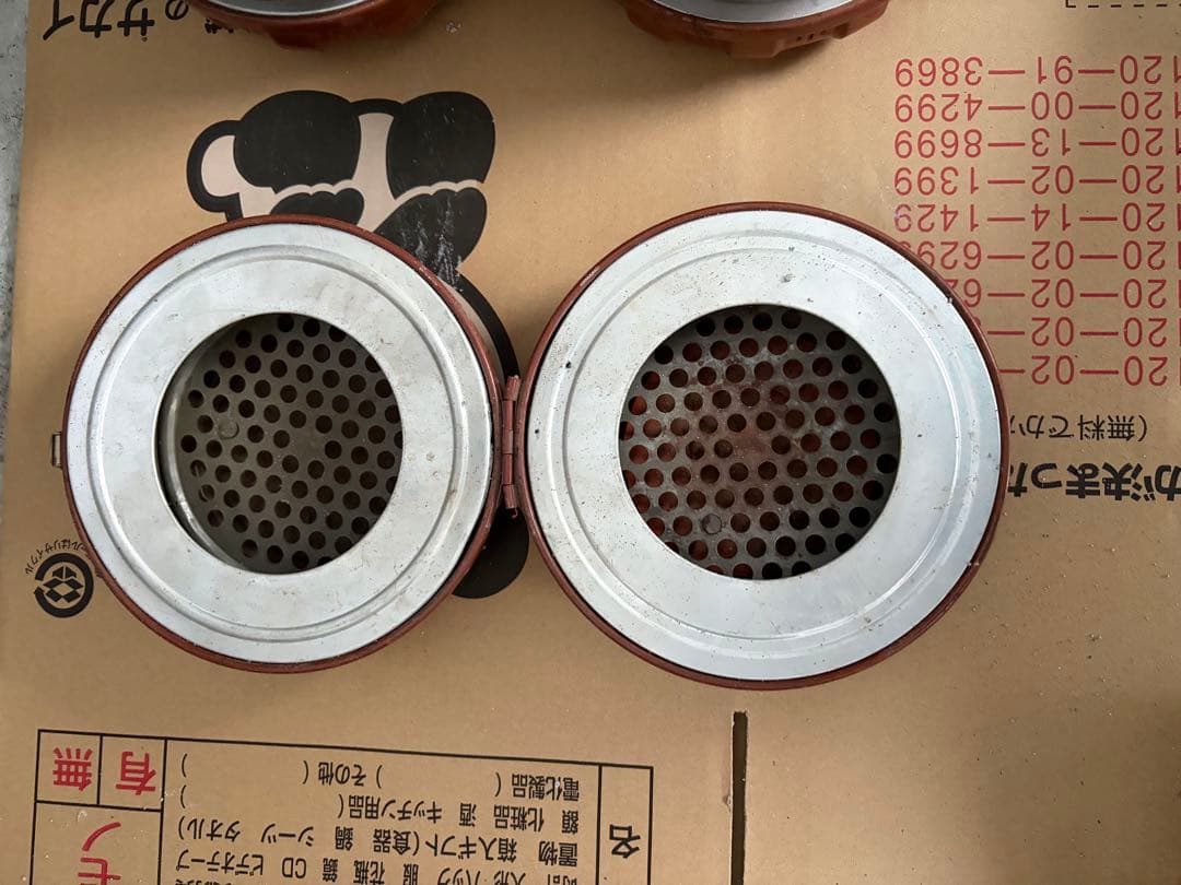 豆炭アンカ　ミツウロコ　カバー付き3個