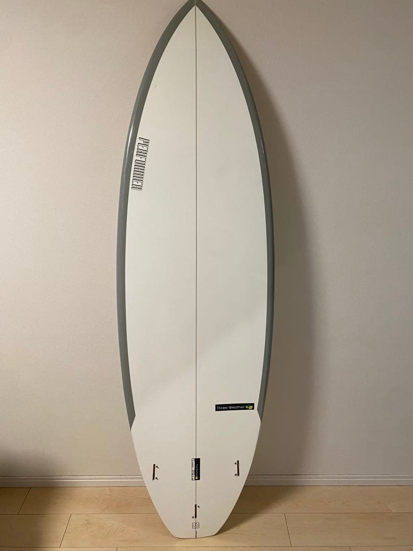 サーフボード 6'6ft スリーウェザー　フィン+リーシュ+ニットケース付き