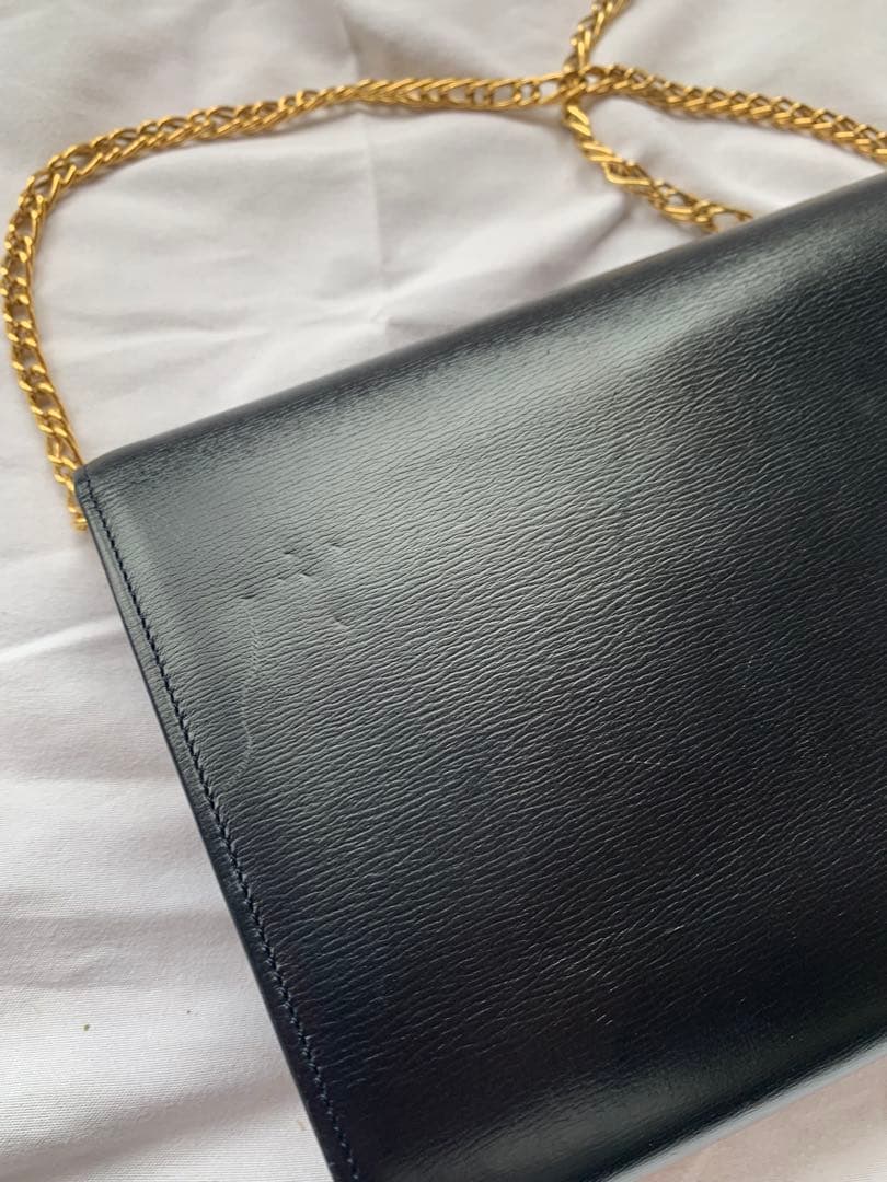 Cartier 　サファイアライン　フラップバッグ　クラッチ　チェーンショルダー