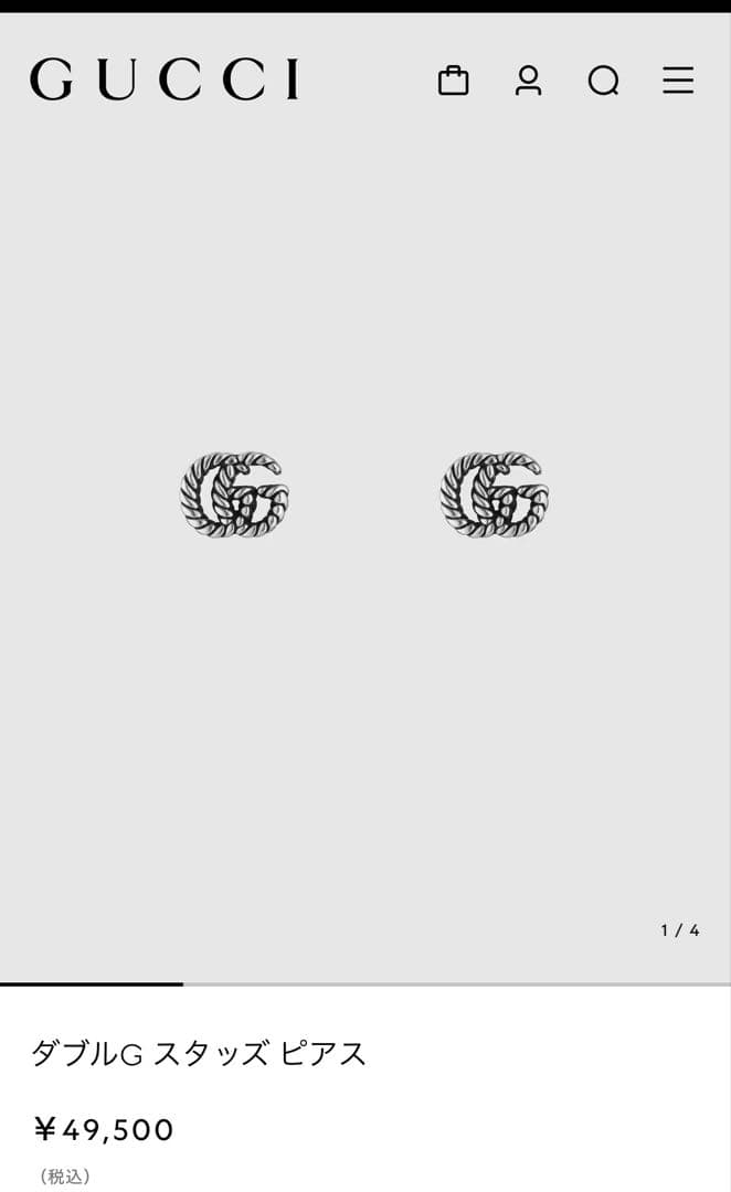 ち*ぬ様 GUCCI ピアス