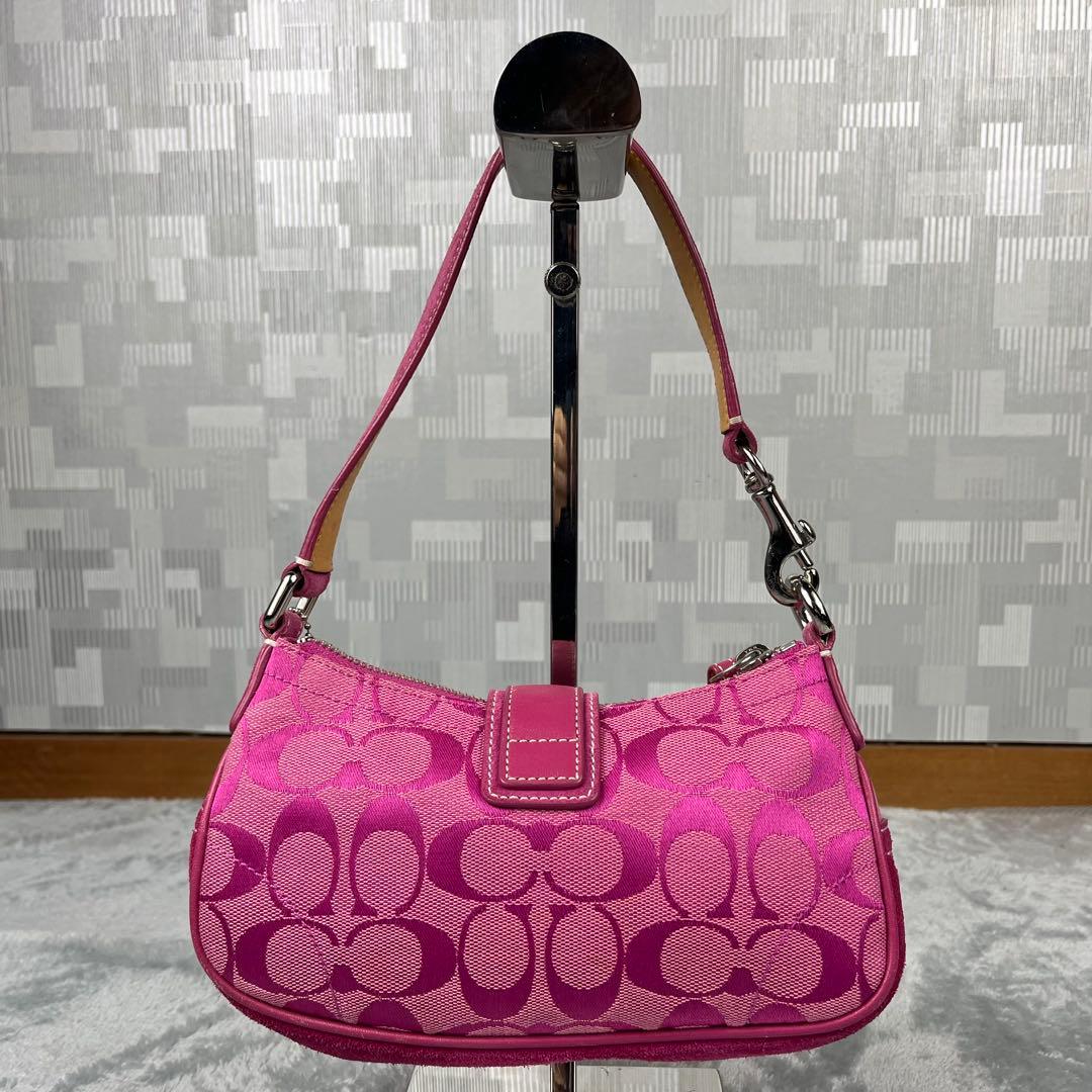 バッグ Coach Soho Pink Hand Bag Signature