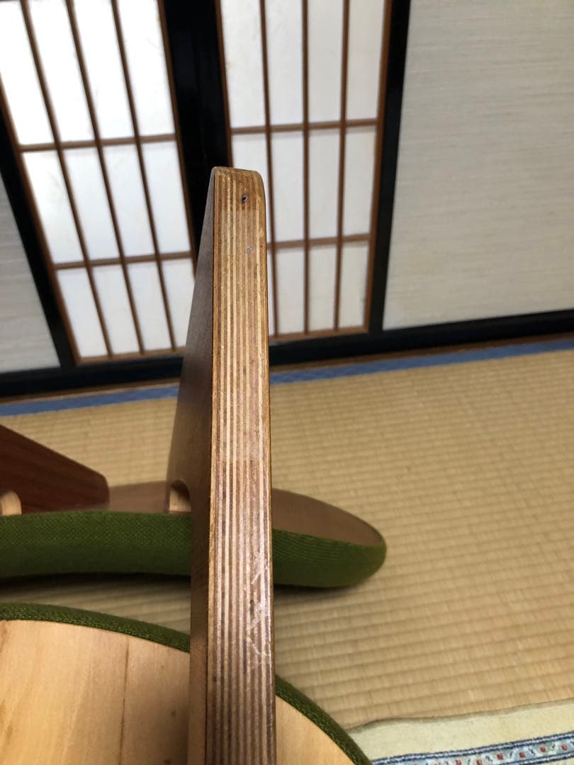 天童木工　低座イス　グリーン