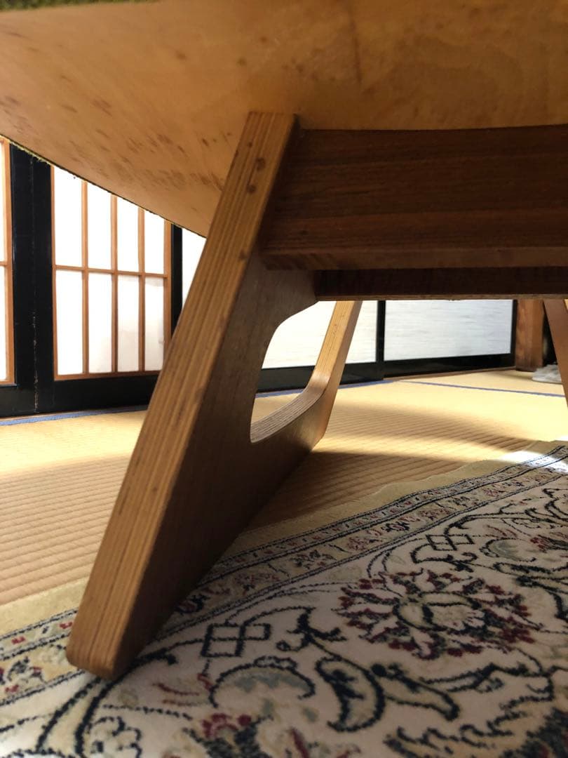 天童木工　低座イス　グリーン