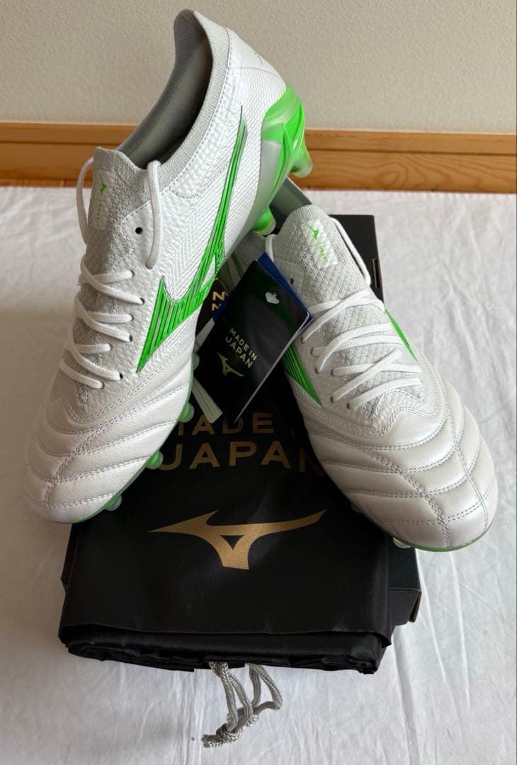 【NERO】ミズノ モレリアネオ4β Japan 白緑 26.0cm 限定