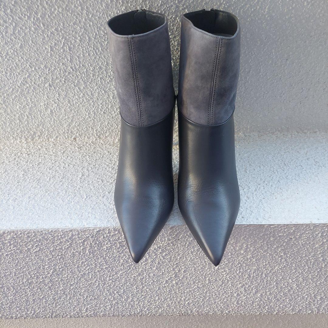 JIMMY CHOO⭐グレー ポインテッドトゥ新品未使用24,5cm