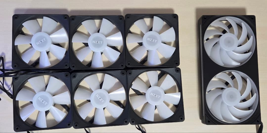 NZXT F240 RGB CORE & F120 RGB CORE セット