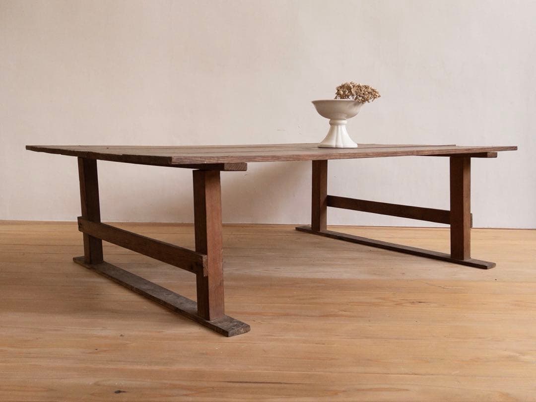 ローテーブル　幅 128.5㎝　M053　古家具　ビンテージ　アンティーク