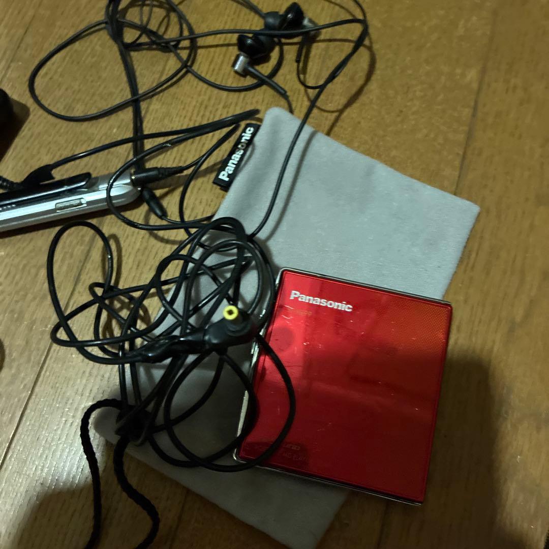 Panasonic MDプレーヤー SJ-MJ99 レッド　赤