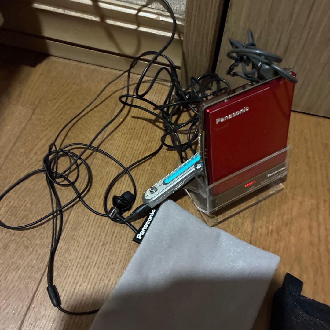 Panasonic MDプレーヤー SJ-MJ99 レッド　赤