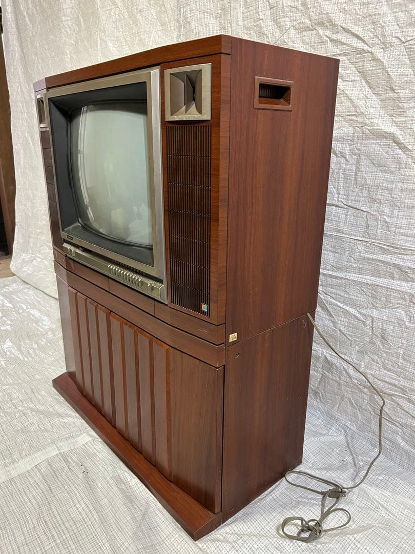 東芝カラーテレビ20F663昭和レトロ　アンティーク