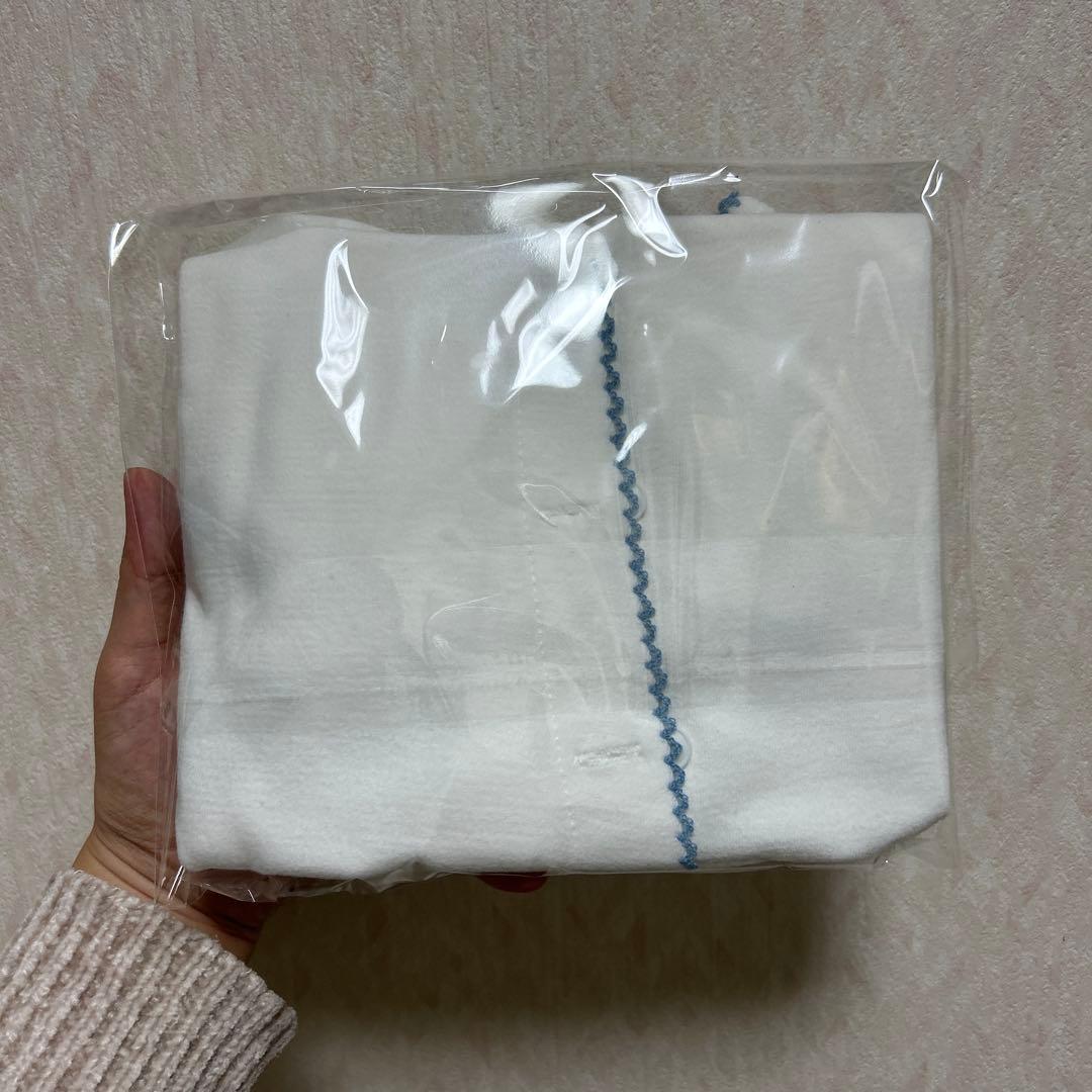 ブルーグローリーロンパース(ロング)、ボンネットのセット