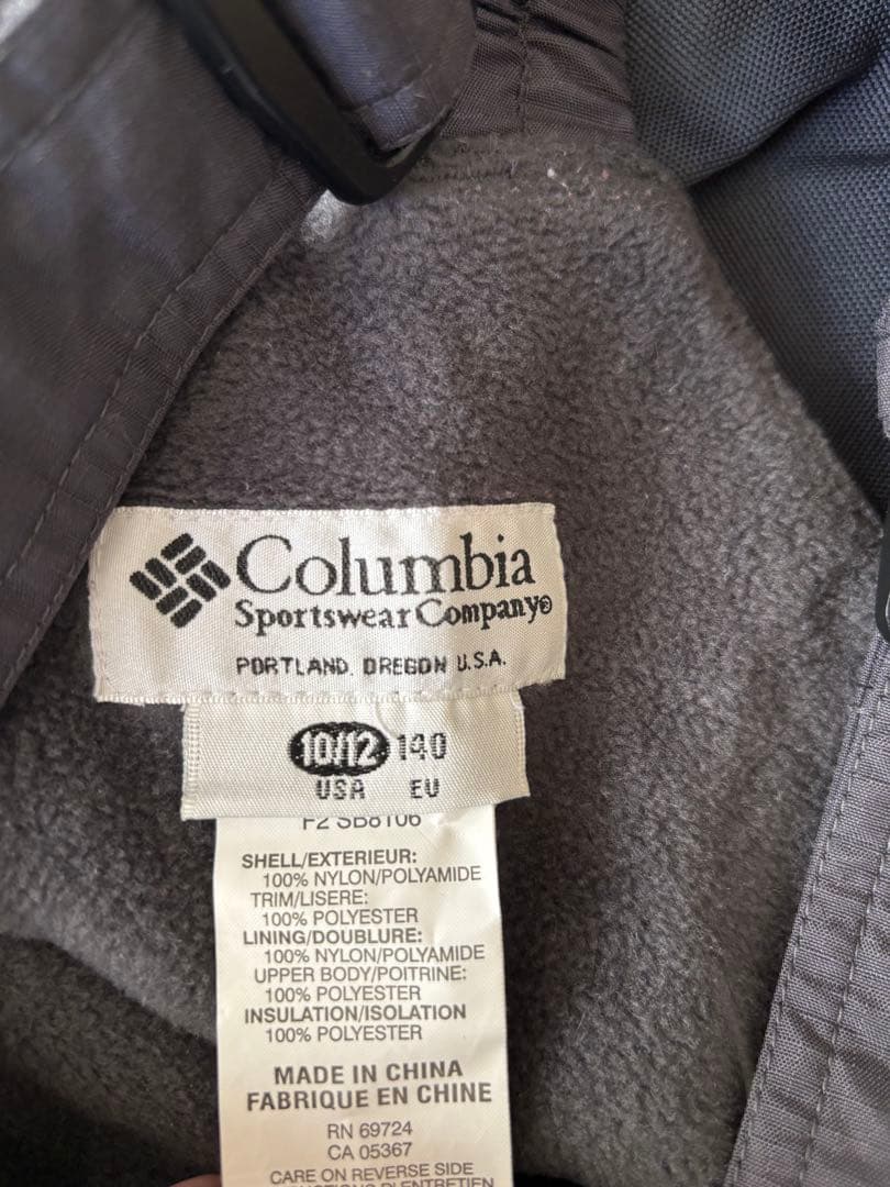 コロンビア スキーウェア 上下セット 140 男女兼用　スノーボード　パープル