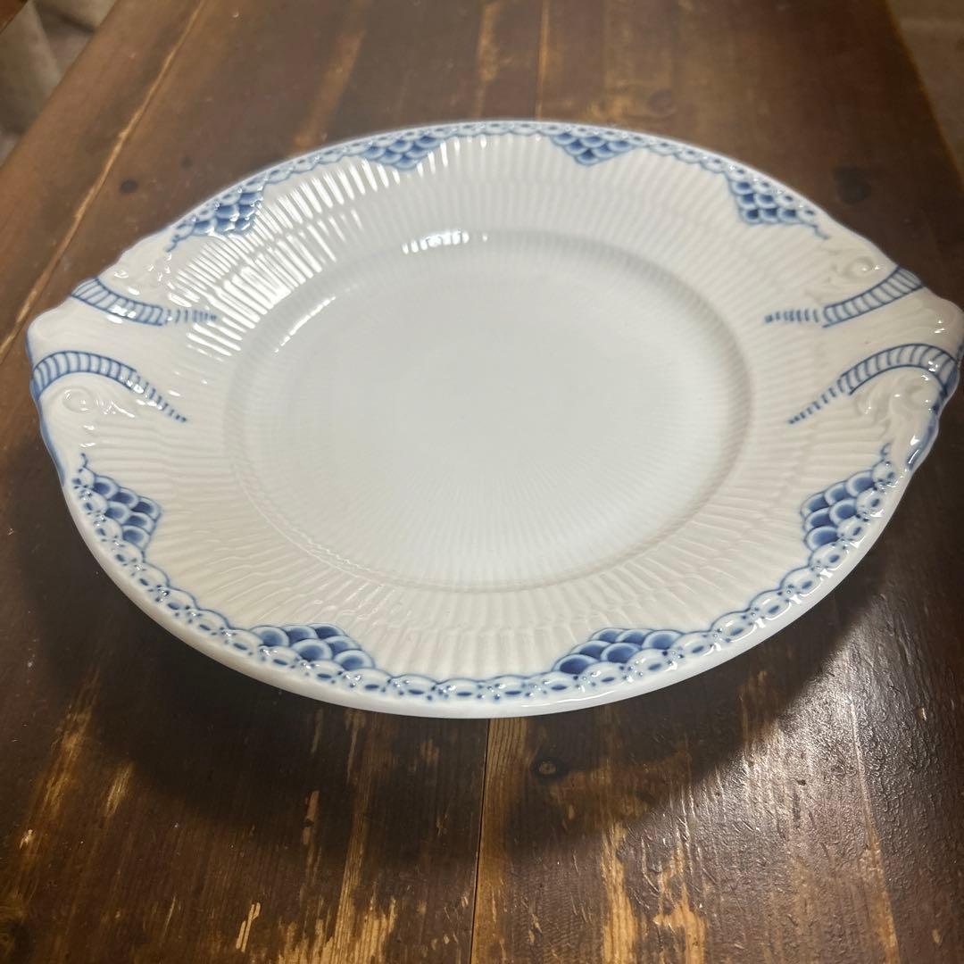 希少　ロイヤルコペンハーゲン　プリンセス　BBプレート　ハンドル付きプレート