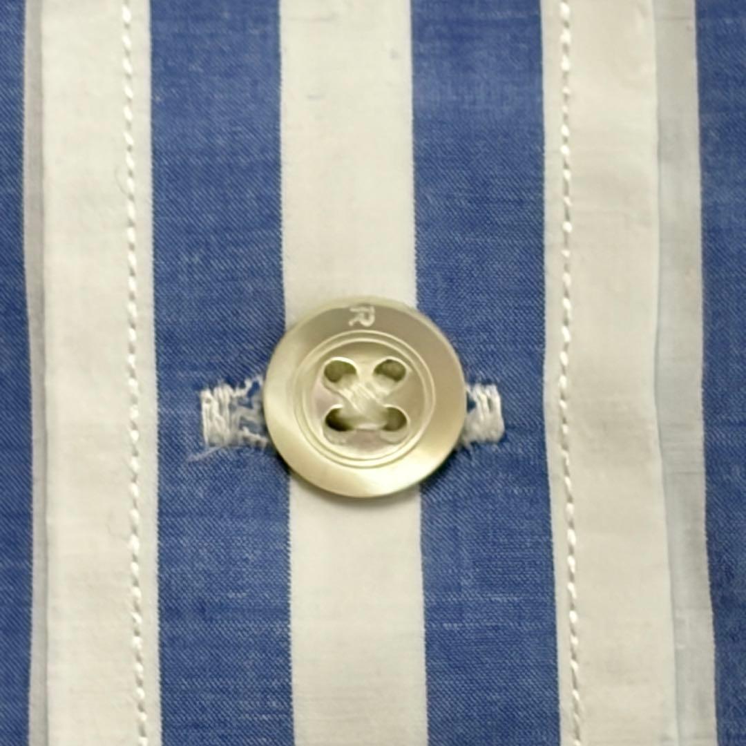 45R 長袖ストライプシャツ　綿　コットン　サイズ3 レディース