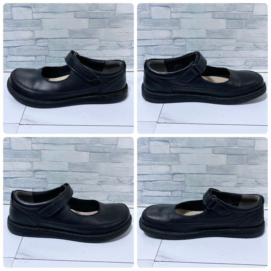 美品 ビルケンシュトック JUNE ストラップシューズ 24.5 本革 黒