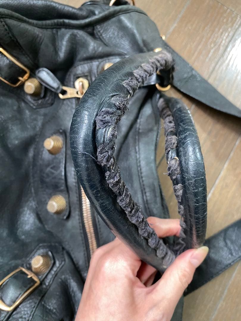 BALENCIAGA ジャイアントシティ ブラック　ピンクゴールド金具 希少
