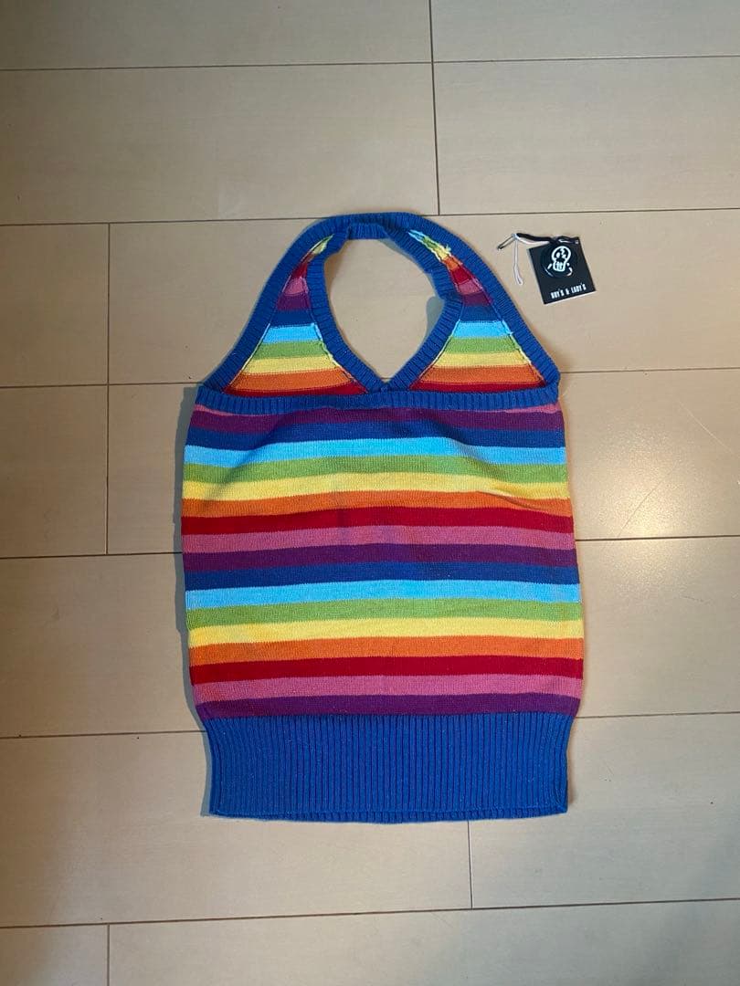 新品　初期　ヒステリックグラマー '90 レインボー　ホルター　キャミ　Y2K