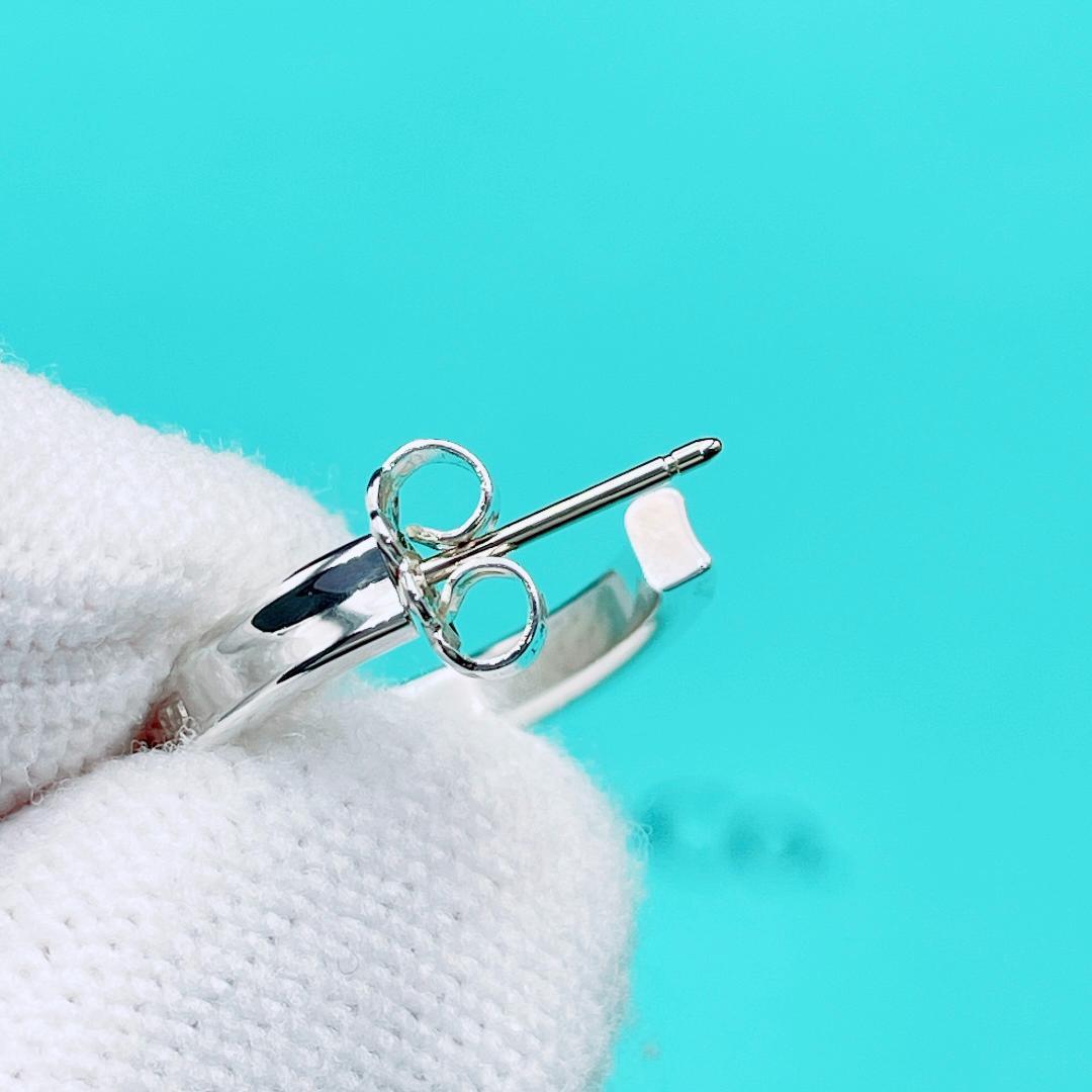 ◇ティファニー◇新品仕上済 1837 ナロー フープ ピアス 片耳用 2.23g