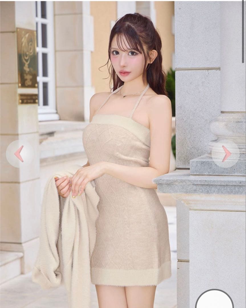 12/12まで限定お値下げ！完売品！シェリミー ケーブルアンサンブルワンピース