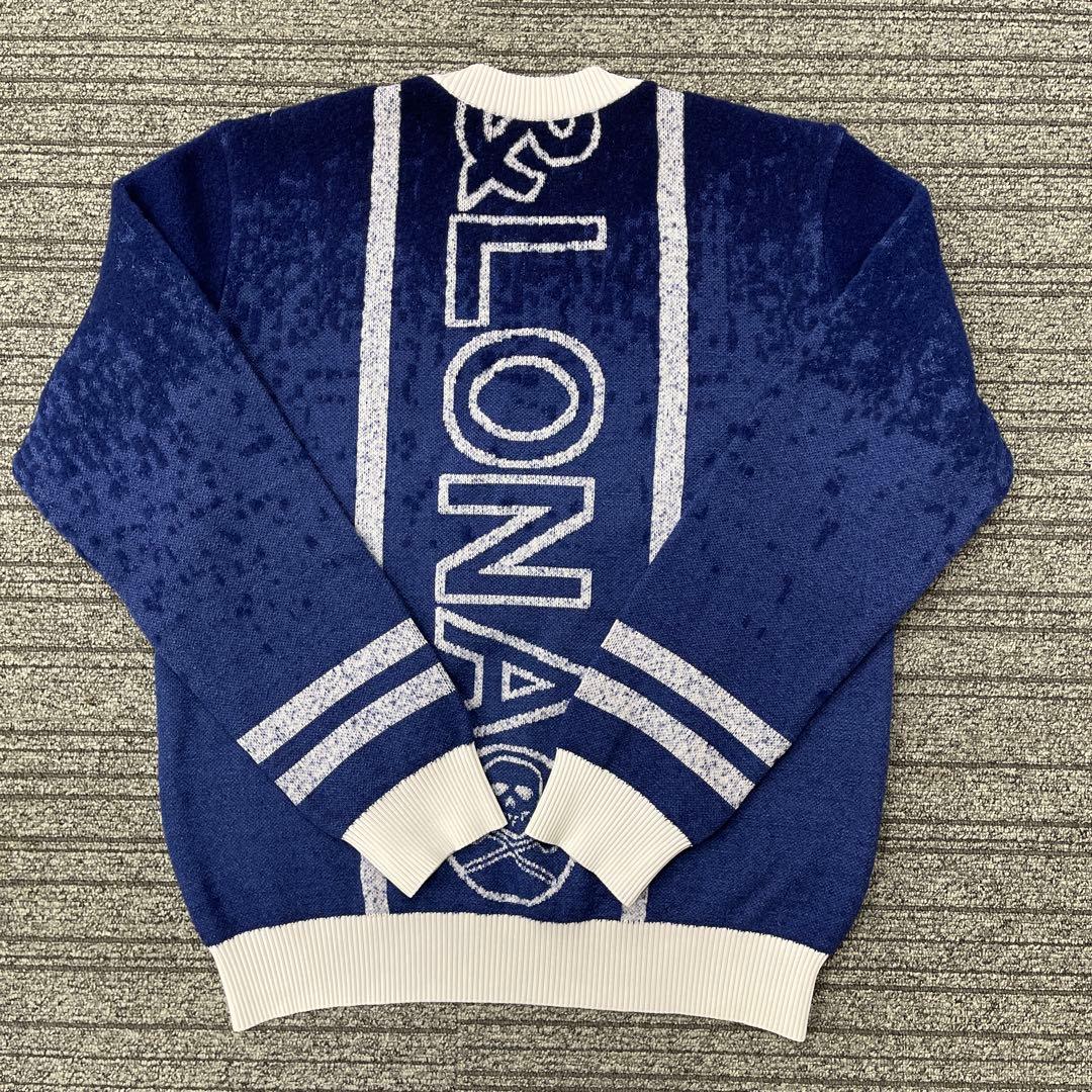 マークアンドロナ　セーター　ブルー