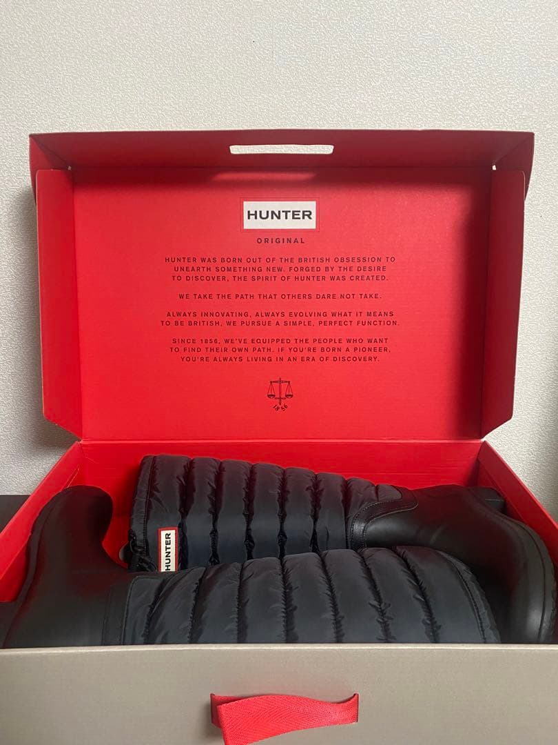 HUNTER キルティングブーツ