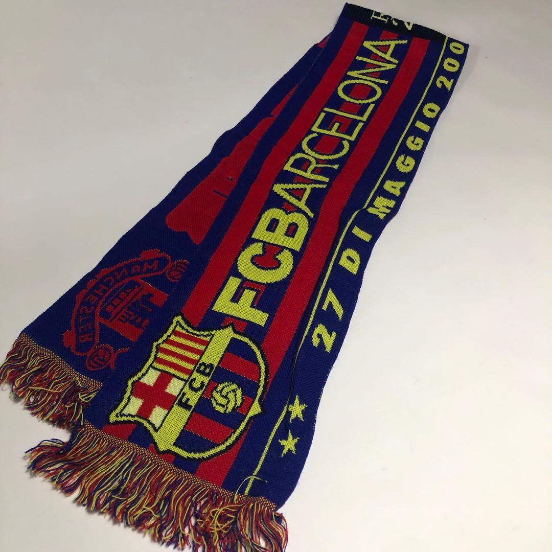 2枚　バルセロナ FC BARCELONA マンチェスター サッカーマフラー