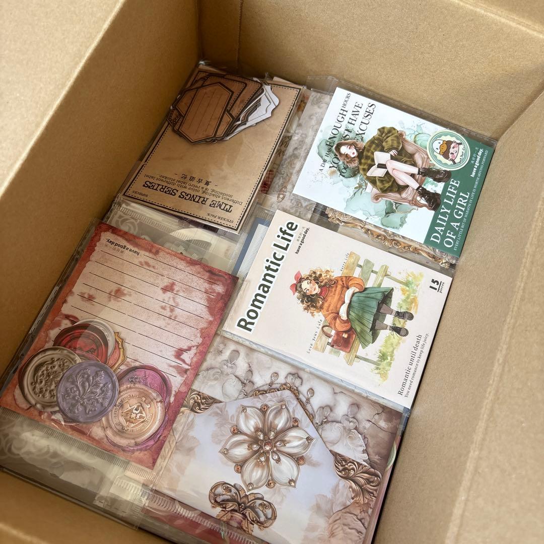 3 断捨離　セット　コラージュ　まとめ　素材　日記　紙もの　おすそ分け