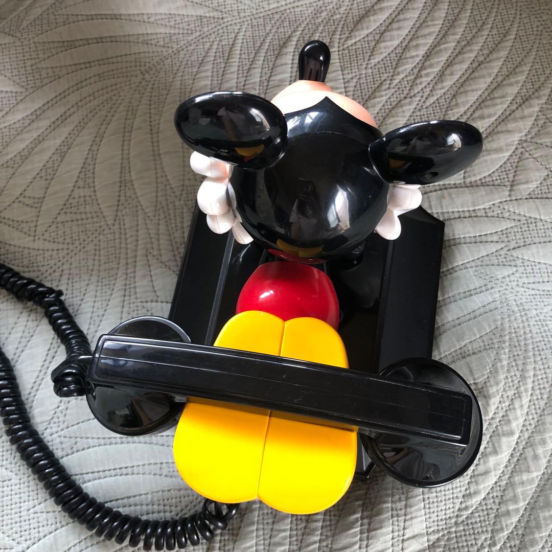 希少美品⭐️日本で使用可アメリカ限定ディズニーミッキーマウス電話機ビンテージ