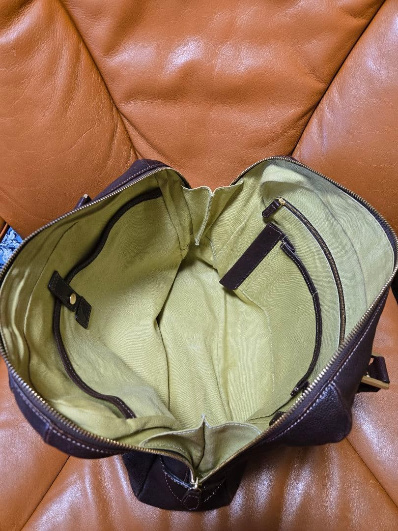 土屋鞄製造所　土屋鞄　アジール　キャリア　ブリーフケース　こげ茶