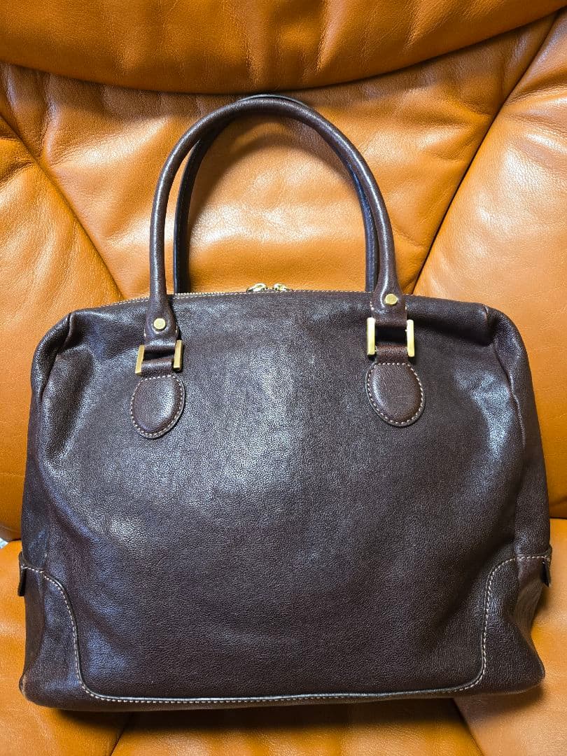 土屋鞄製造所　土屋鞄　アジール　キャリア　ブリーフケース　こげ茶