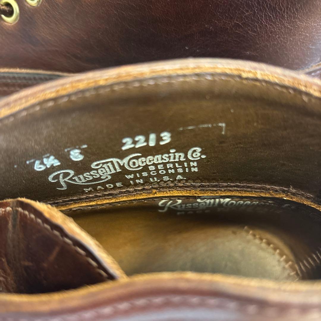 ラッセルモカシン スポーティングクレイチャッカsize6.5㌅