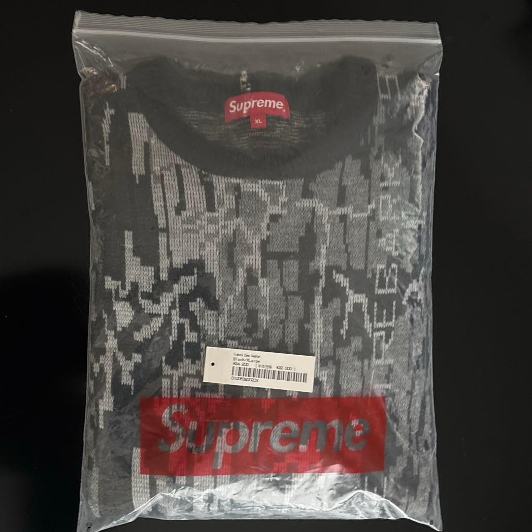 完売品 Supreme Treebark Camo Sweater XLサイズ