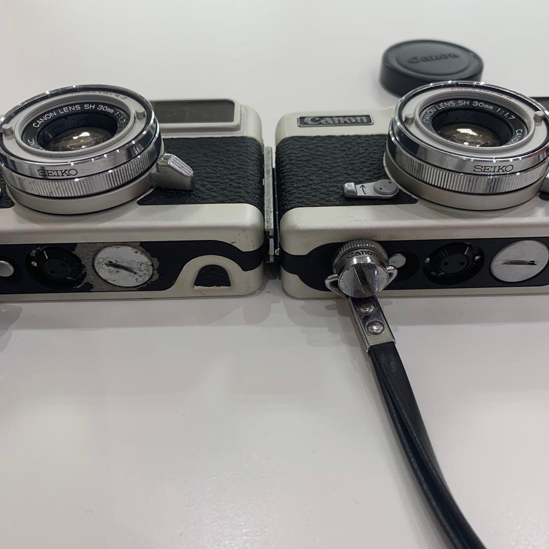 Canon Demi EE17 フィルムカメラ 2台セット ストラップ付き