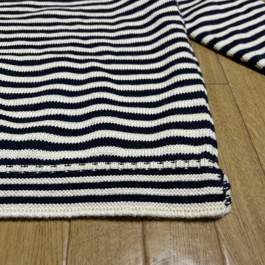 ルトリコチュール/イギリス製/ウール/ボーダー/ニット/セーター/未使用