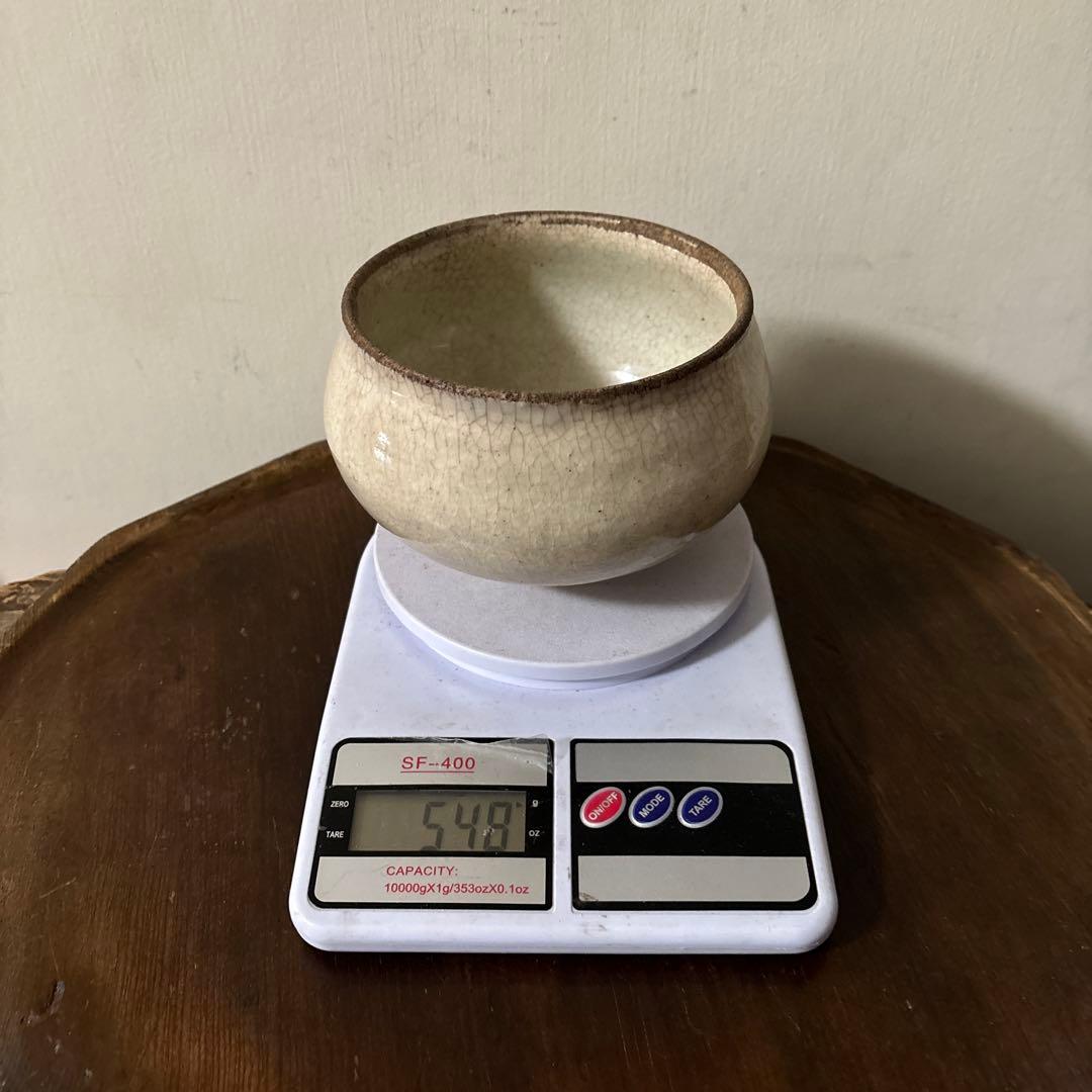 古い丸壷　白釉　塩笥壺　韓国骨董.アンティーク.古民芸.検:立原正秋.白磁.李朝