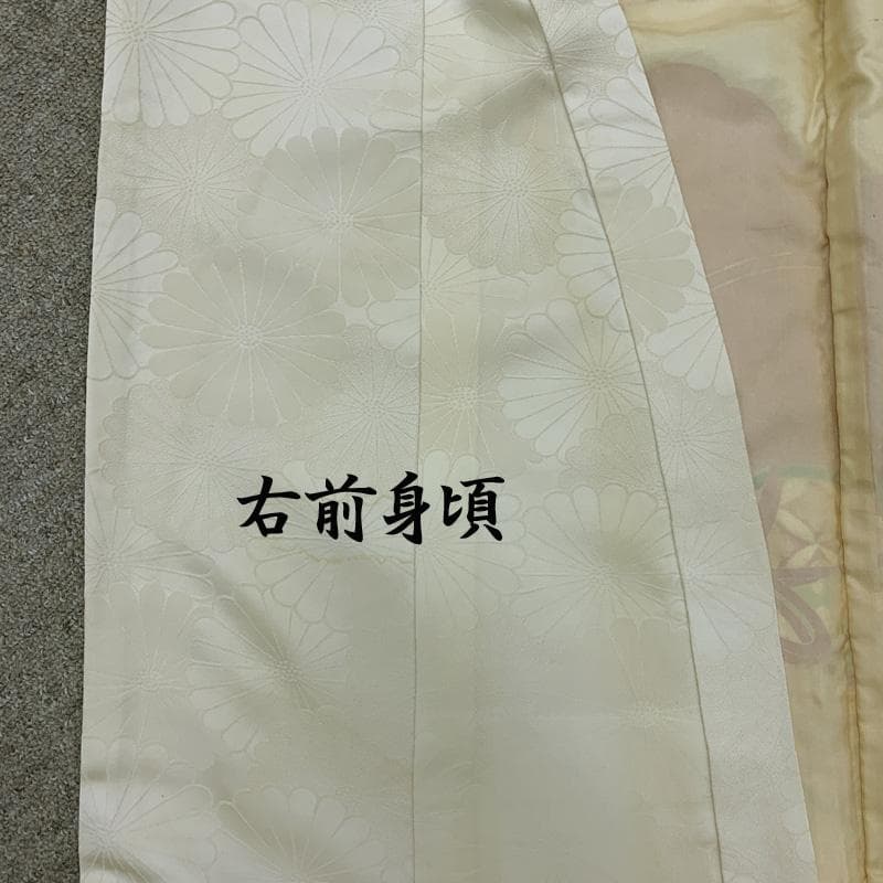 511ag69□七五三 三歳 女児 セミアンティーク 着物&被布&長襦袢□