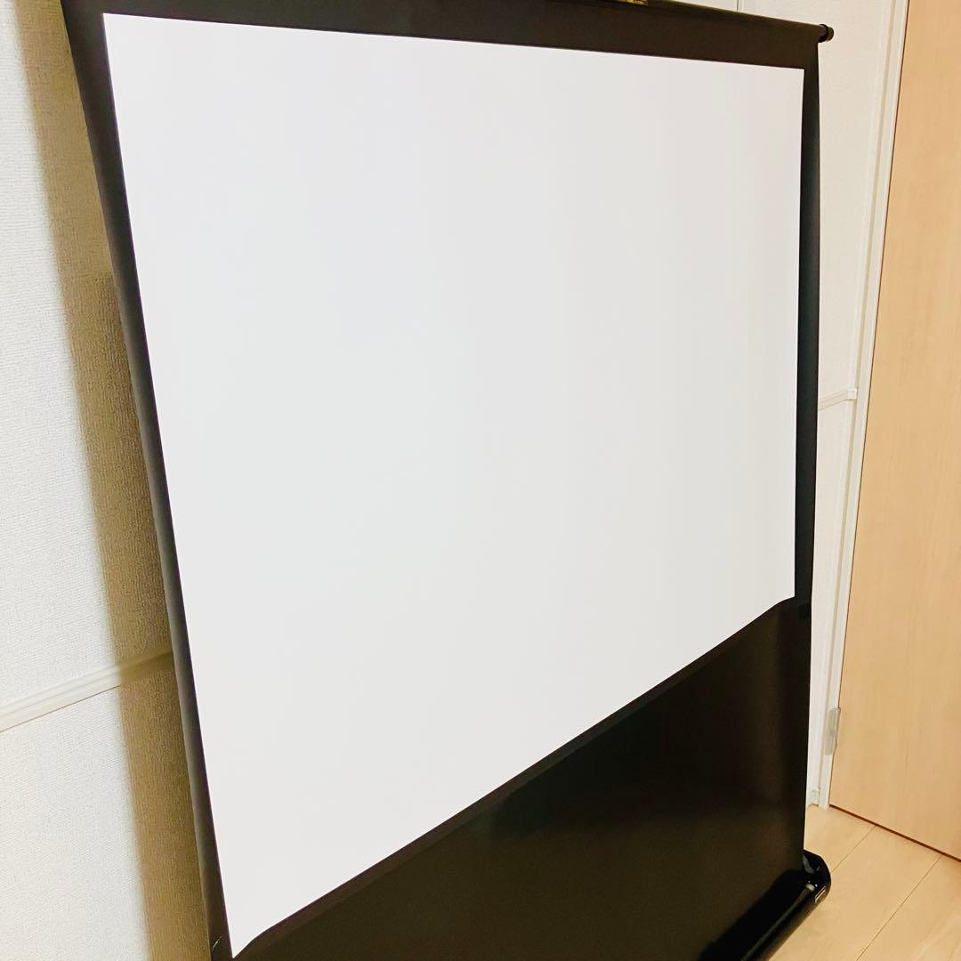 【美品】60インチ イズミコスモ 床置 自立式 プロジェクタースクリーン