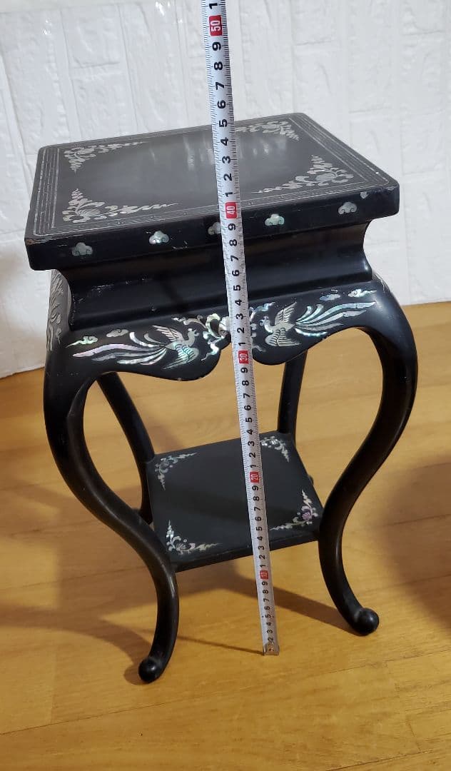 螺鈿細工　 花瓶 花台 セット　 鳳凰 　 漆器　 伝統工芸 韓国 　飾り壺