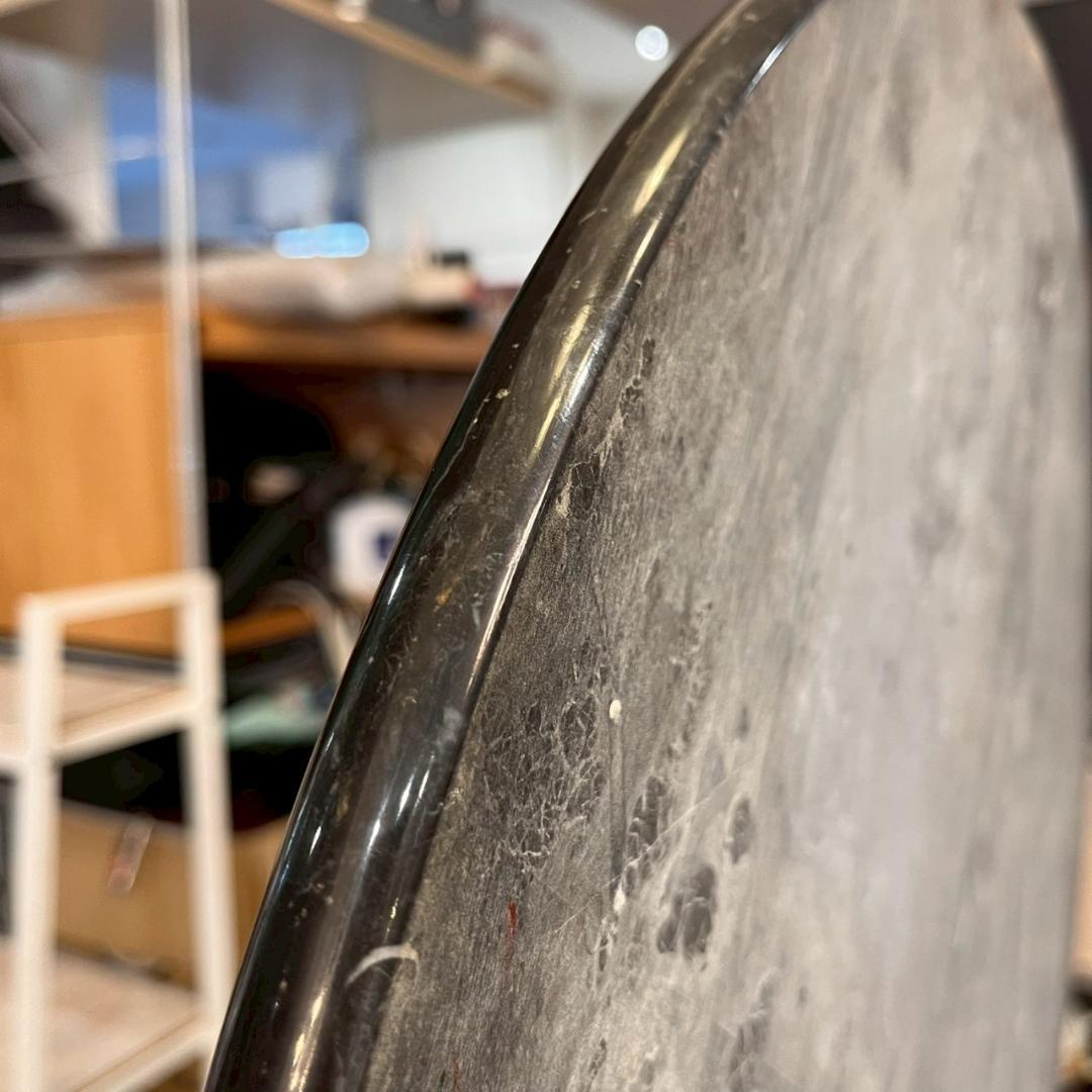 大理石 安天下 丸型 石版 彫刻 虎 竹林 大理石 骨董 中国美術 ヴィンテージ