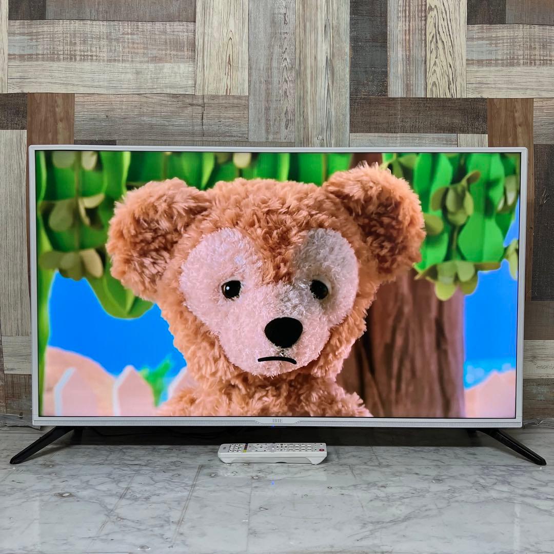 即日受渡❣️全国送料込昨年購入IRIE40V型ホワイト Wチューナー裏番組録画可